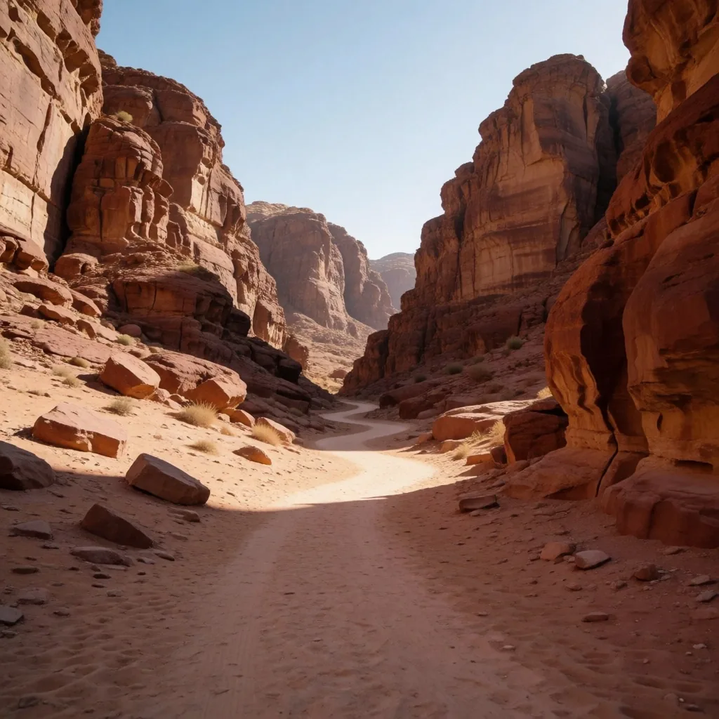 Sinai canyon landscape