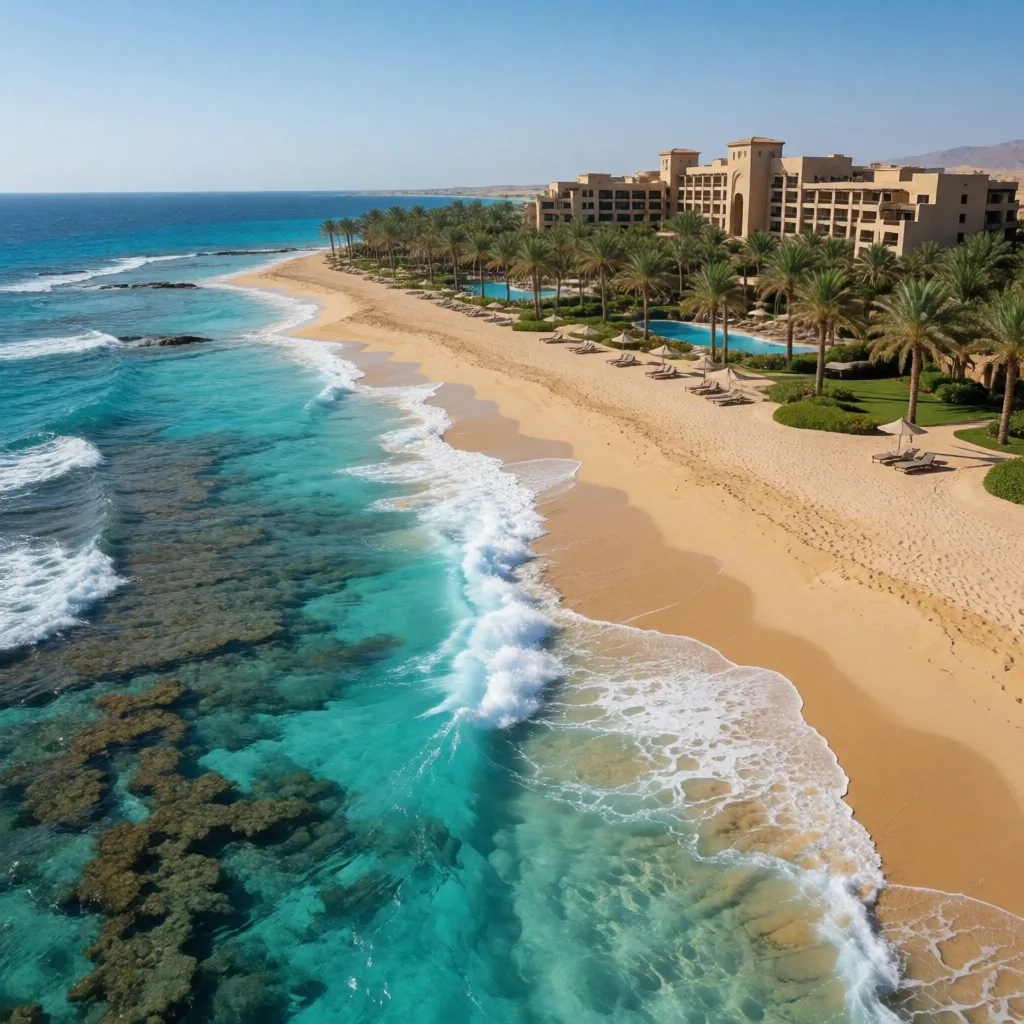 Red Sea resort coastline