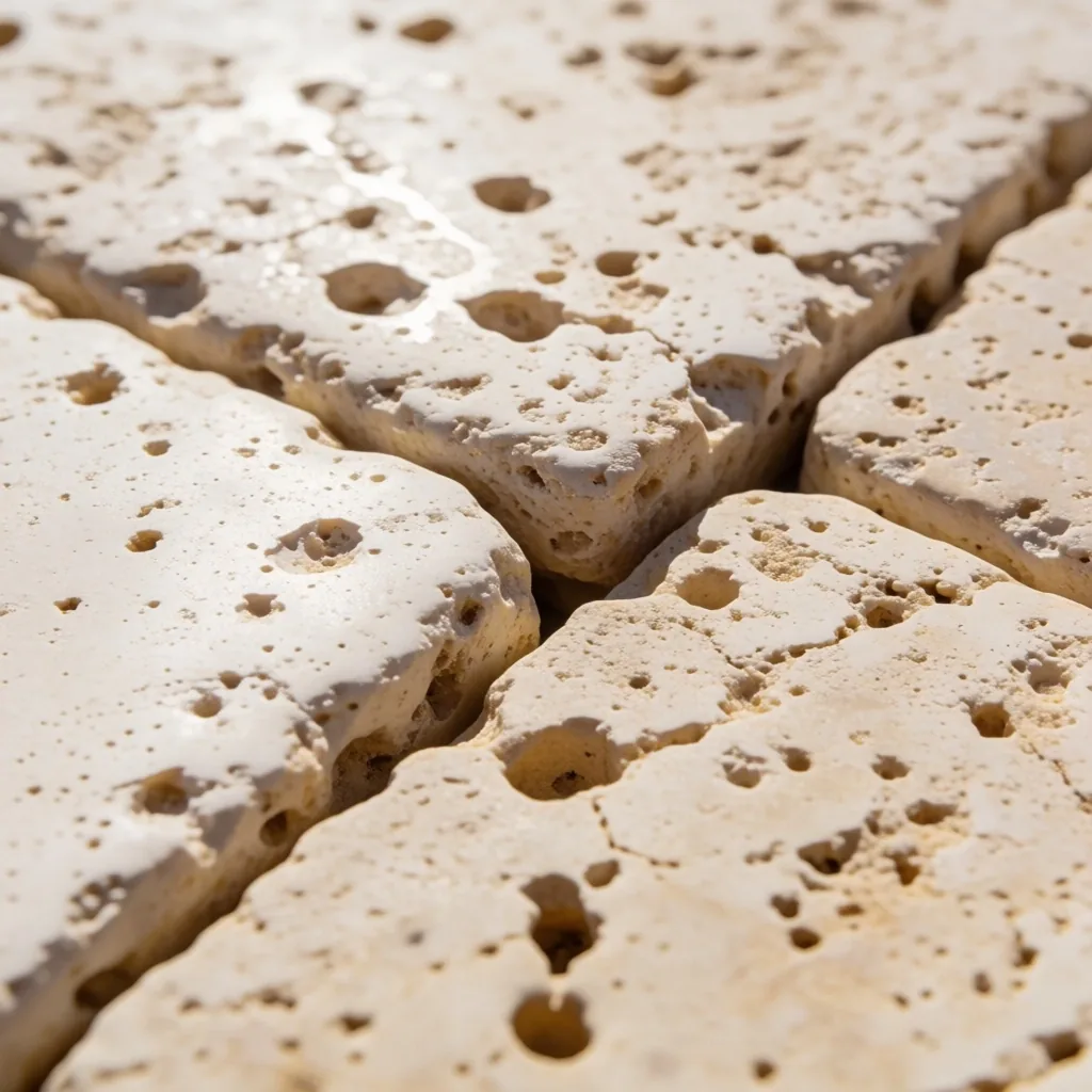 Travertine stone texture