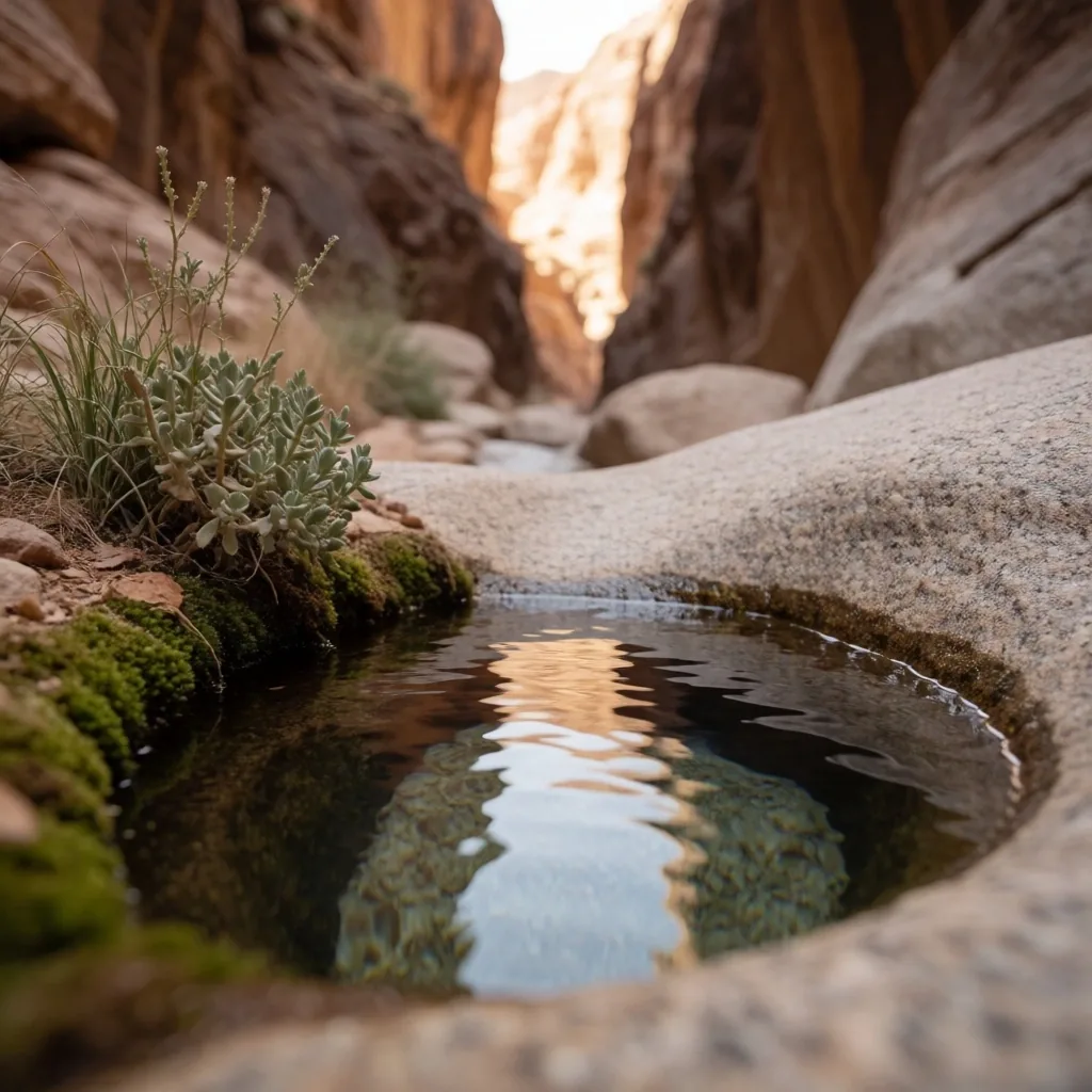 A hidden spring in the Sinai mountains