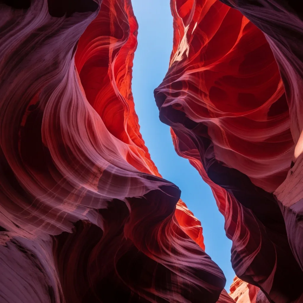 The streaked sandstone walls of the Colored Canyon