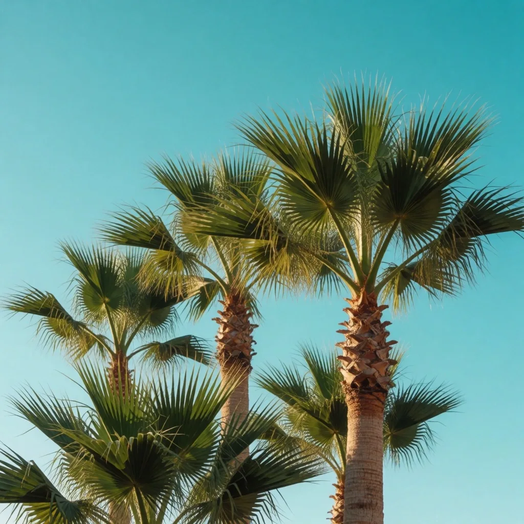 Palm trees against sky