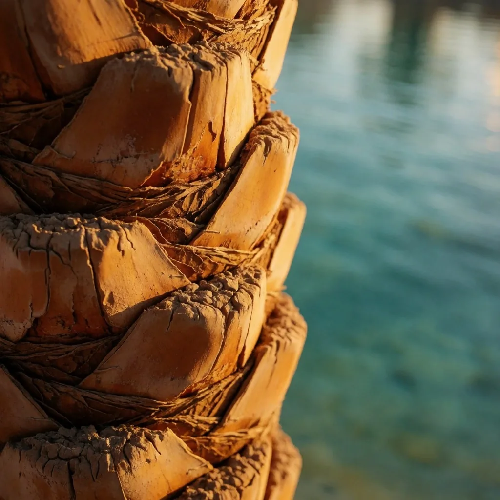 Palm trunk texture