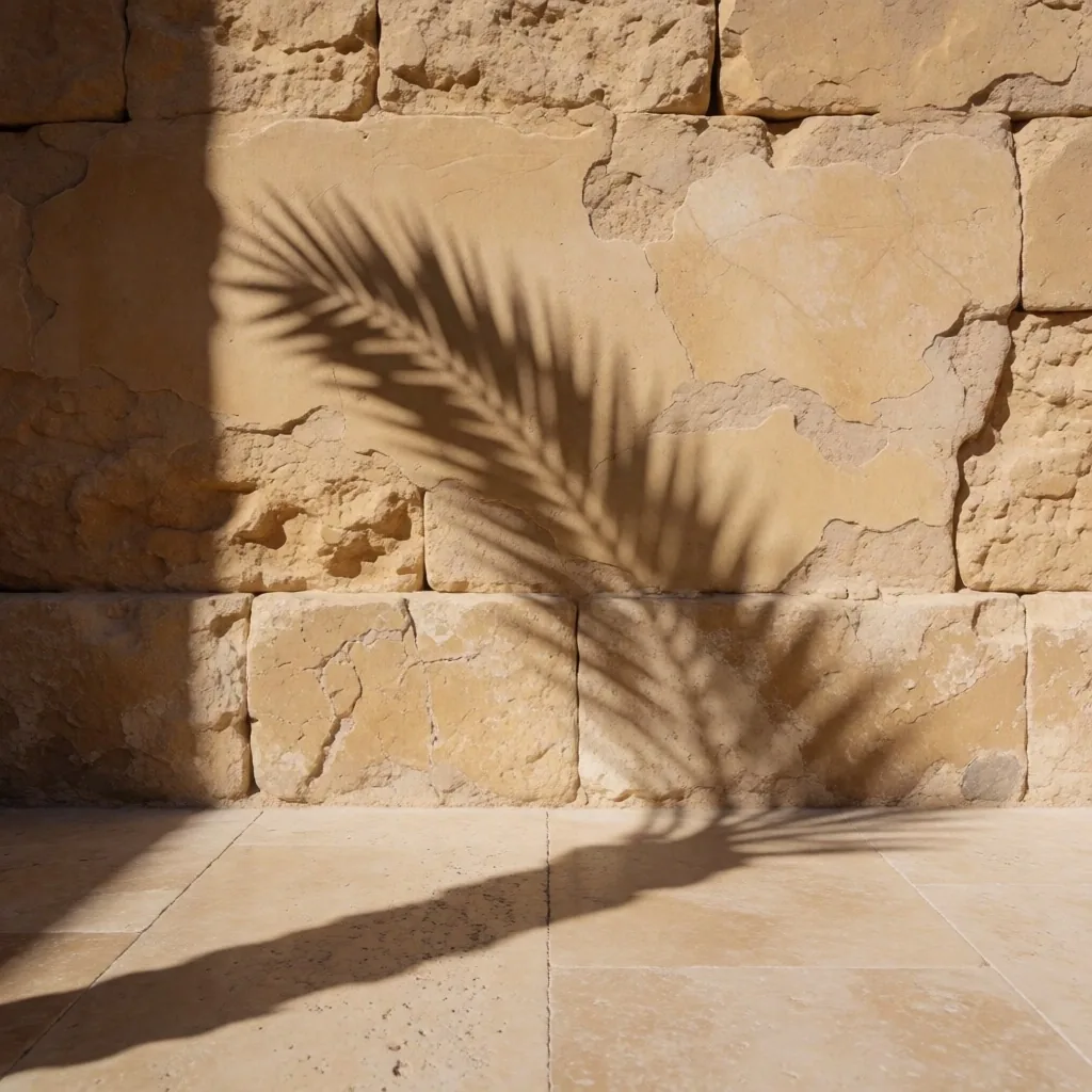 Travertine stone surface texture